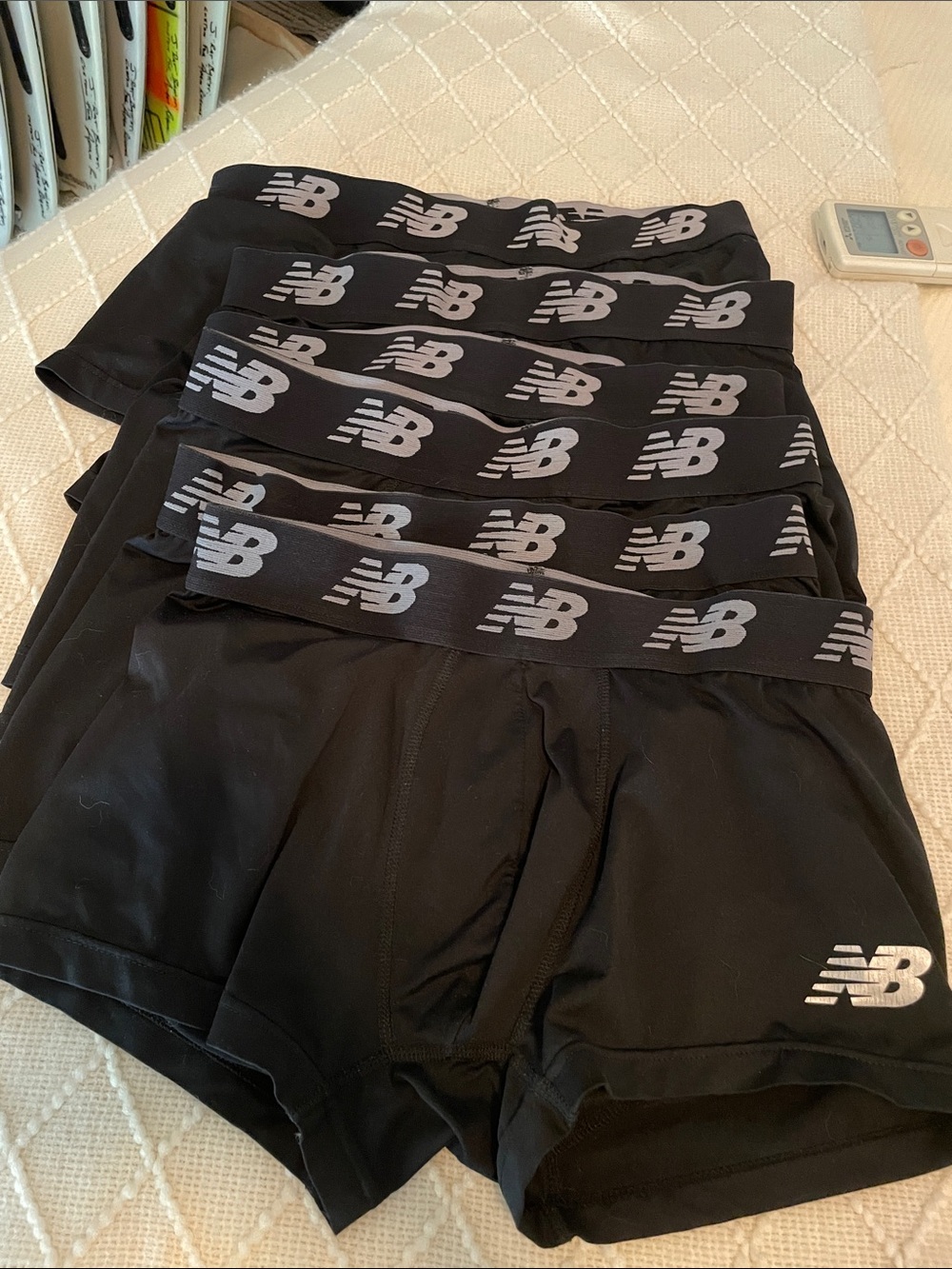New Balance Men’s 3” performance boxer briefs pack of 6